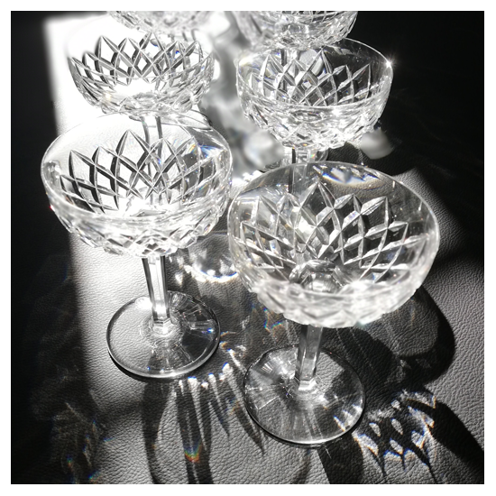 Verres anciens en cristal de Baccarat modèle Thorigny