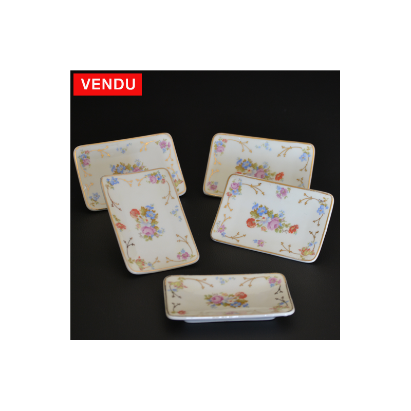 Coupelles anciennes en porcelaine de Limoges Robert Haviland X 5